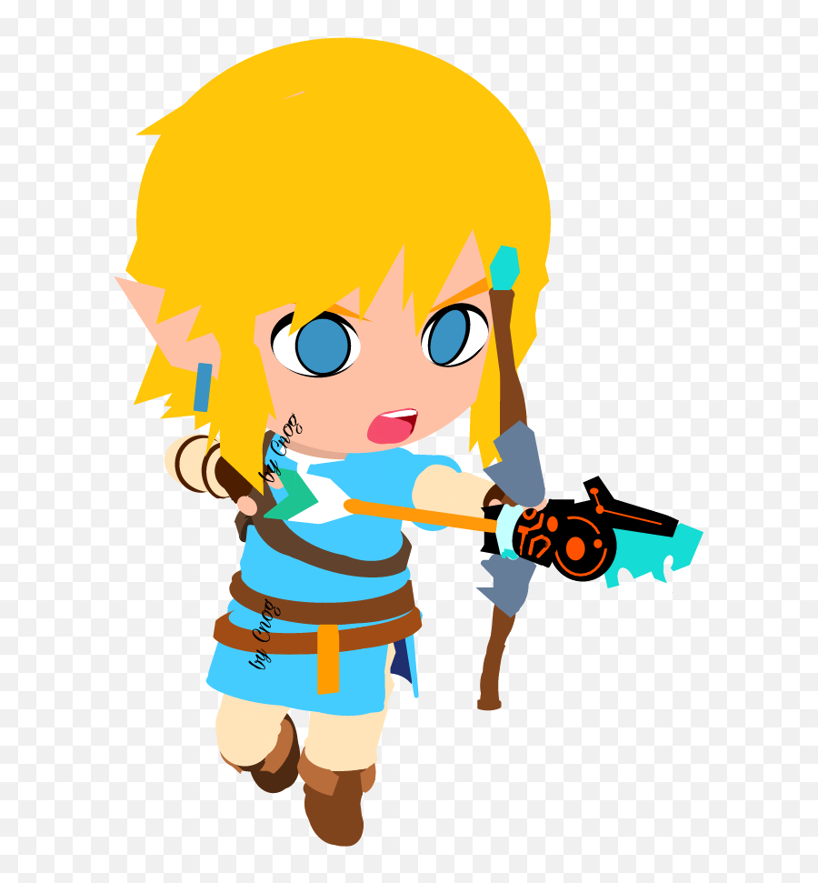 Zelda Link Chibi Sticker By Curtisnog - Fictional Character Emoji,Archer Emoji