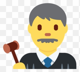 Man Judge Emoji Clipart -
