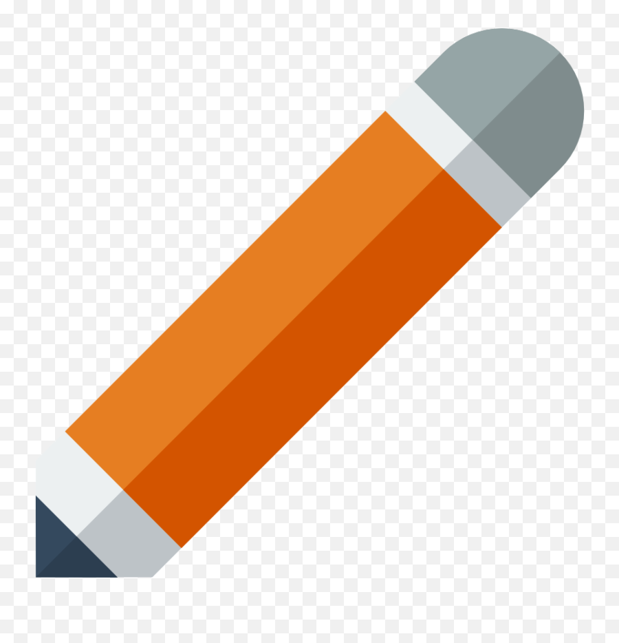 Pencil Icon - Flat Pencil Icon Png Emoji,Emoji Pencil