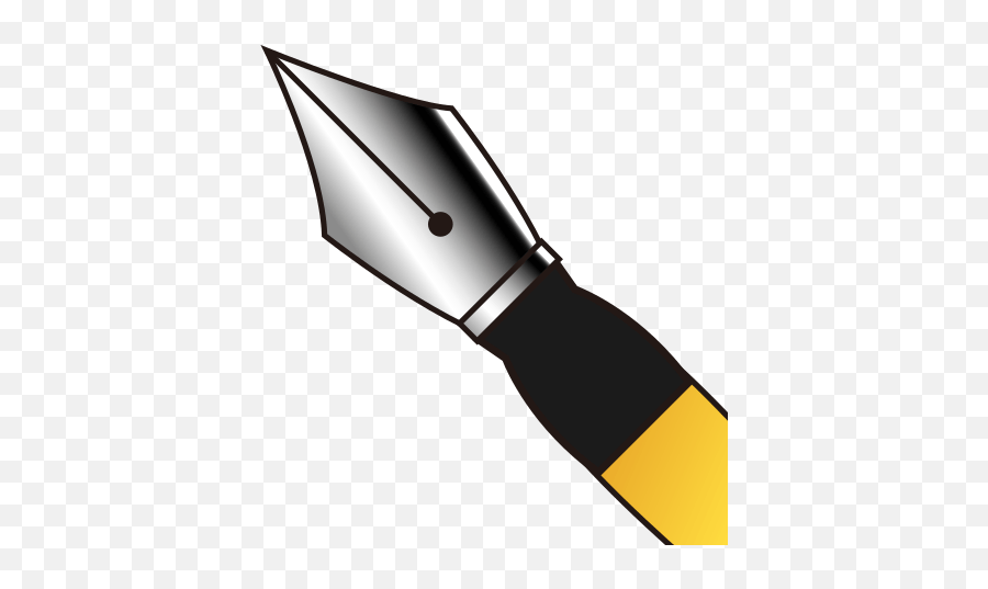 Black Nib Emoji For Facebook Email Sms - Clipart Picture Of Nib,Scissors Emoji