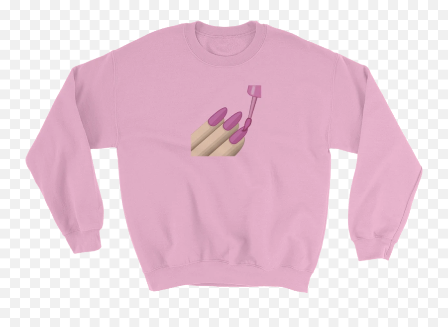 Nail Polish Emoji - Virgin Sweatshirt,Nail Emoji