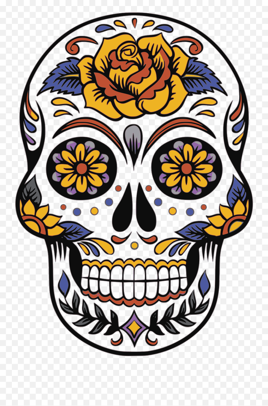 Dead Death Mexican Muertos Emoji,Sugar Skull Emoji - free transparent ...