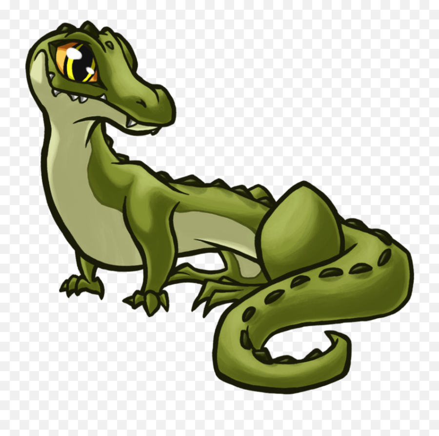 Clipart Alligator Chibi - Chibi Alligator Emoji,Alligator Emoji