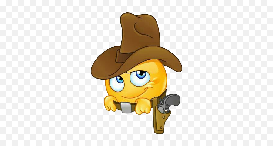Pin - Cowboy Smiley Emoji,Sad Cowboy Emoji