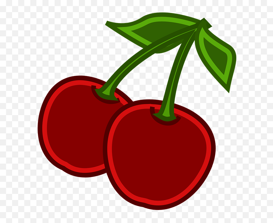 Free Cherry Fruit Vectors - Cherries Clipart Png Emoji,Cherry Blossom Emoticon