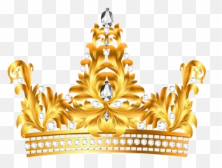 Gold And Diamonds Crown Png Clipart Girls - Gold Queen Crown Png Emoji,Crown Diamond Emoji