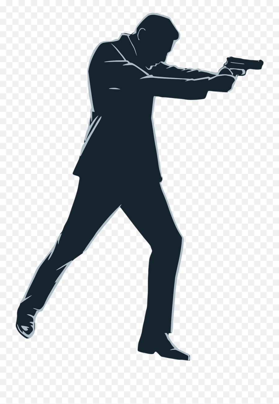 Firearm Gun Human Male Man - Spy With Gun Png Emoji,Emoji Man Vs Woman Gun