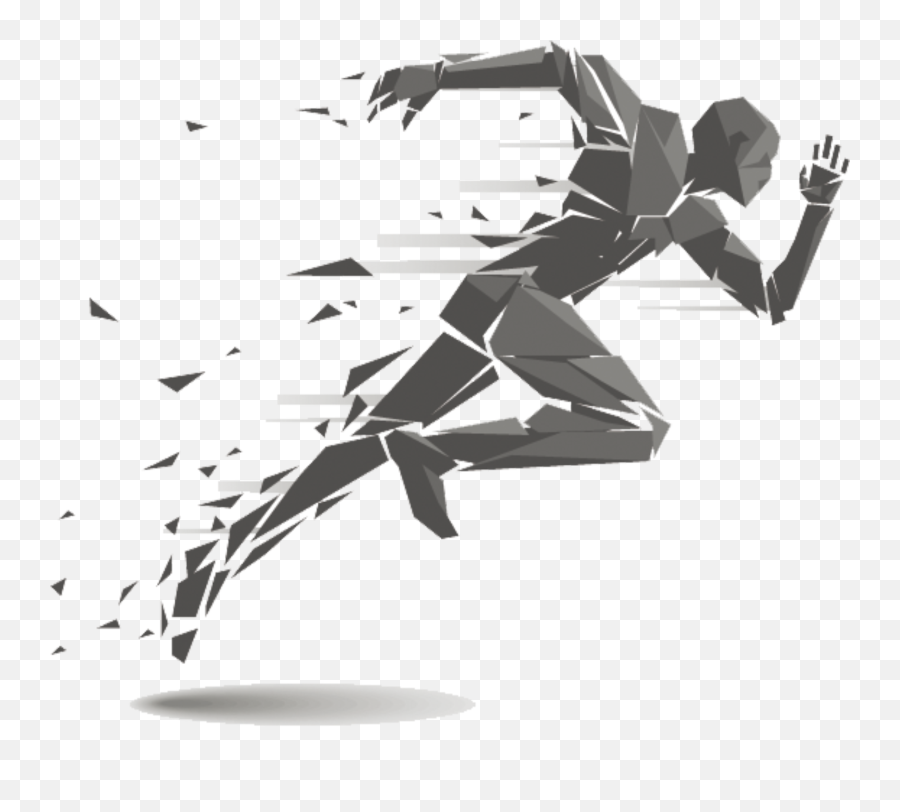 Running Track And Field Athletics Clip Art - Running Man Png Draw A Man Running Emoji,Running Man Emoji