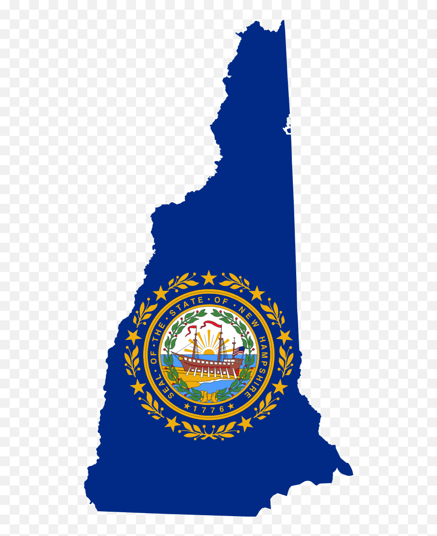 Flag Map Of New Hampshire - New Hampshire Flag Map Emoji,Turkey Flag Emoji