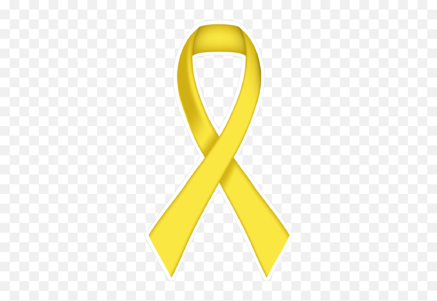 Thin Yellow Ribbon Die - Cut Sticker Cross Emoji,Yellow Ribbon Emoji