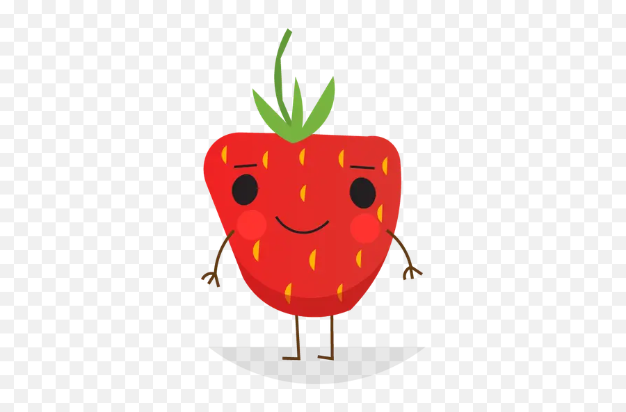 Emoji Whatsapp Stickers - Strawberry,Food Emoticons