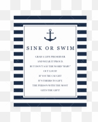 Sink or Swim Baby Shower Game Donu0027t Say - Boy Diaper Raffle Sign Emoji