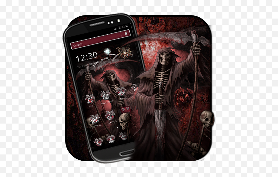 Google Play U2013 Aggressive Bloody Skull 2d Theme - Iphone Emoji,Bane Emoji