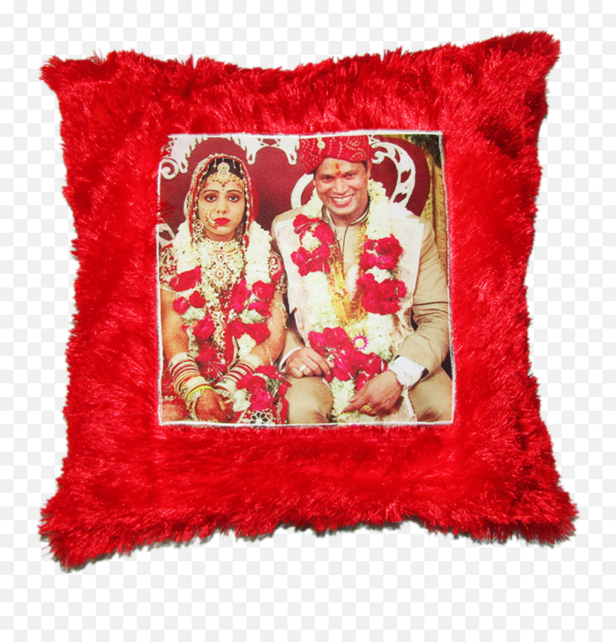Sublimation Cushion - Couple Sublimation Cushion Happy Marriage Anniversary Emoji,Purple Heart Emoji Pillow