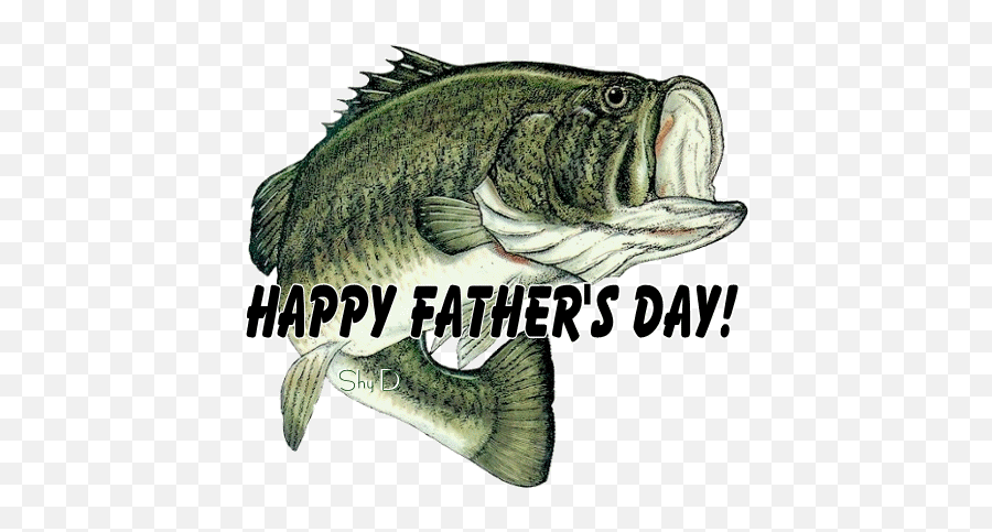Seasonal Graphic - Happy Fathers Day Bass Fishing Emoji,Happy Father's Day Emoticons
