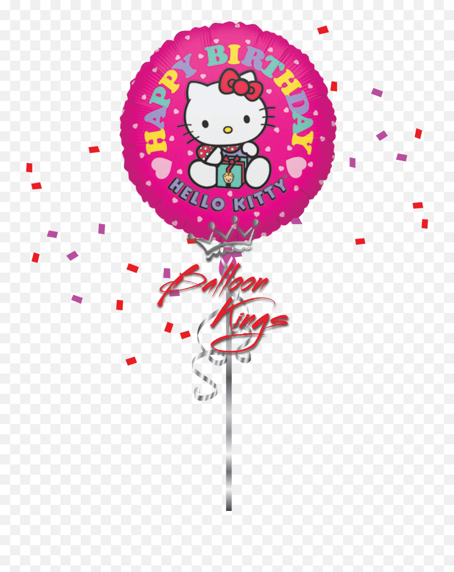 Hb Hello Kitty - Happy Birthday Hello Kitty Balloon Emoji,Creative Emoji Art
