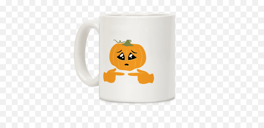 Pumpkin Mugs Coffee Mugs Lookhuman - Mug Emoji,Emoji Pumpkin