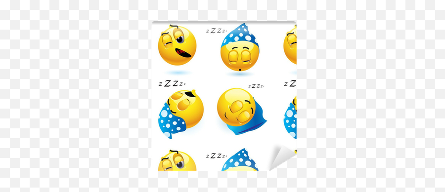 Sleeping Smiley Balls In Different Position Wallpaper U2022 Pixers U2022 We Live To Change - Sleeping Smiley Face Emoji,Sleeping Emoticon