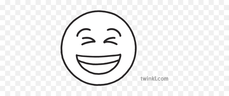 Excited Laughter Emoji People Roi Sen Resources Feelings - Black And White 20p Coin,Nervous Laugh Emoji