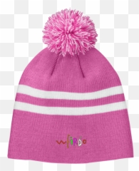 Weirdo Striped Pom Beanie - Unisex Emoji