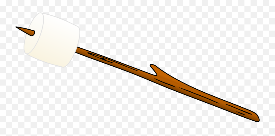 Marshmallow On Stick V3 Clipart - Full Size Clipart Horizontal Emoji,Mallet Emoji