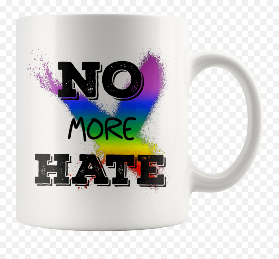 No More Hate Mug - Magic Mug Emoji,Emoji Coffee Mugs