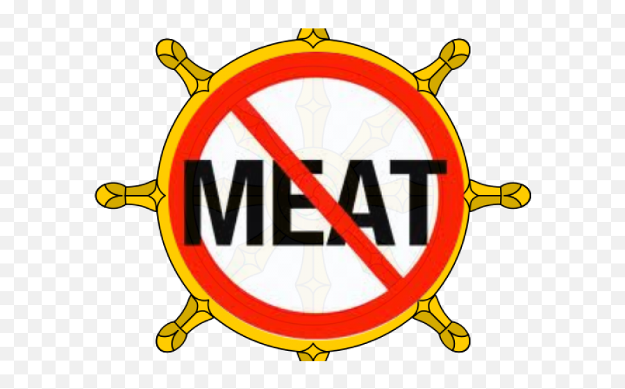 Buddha Clipart Theravada - Can T Eat Meat Png Download Meat Free Days Emoji,Buddhist Symbol Emoji