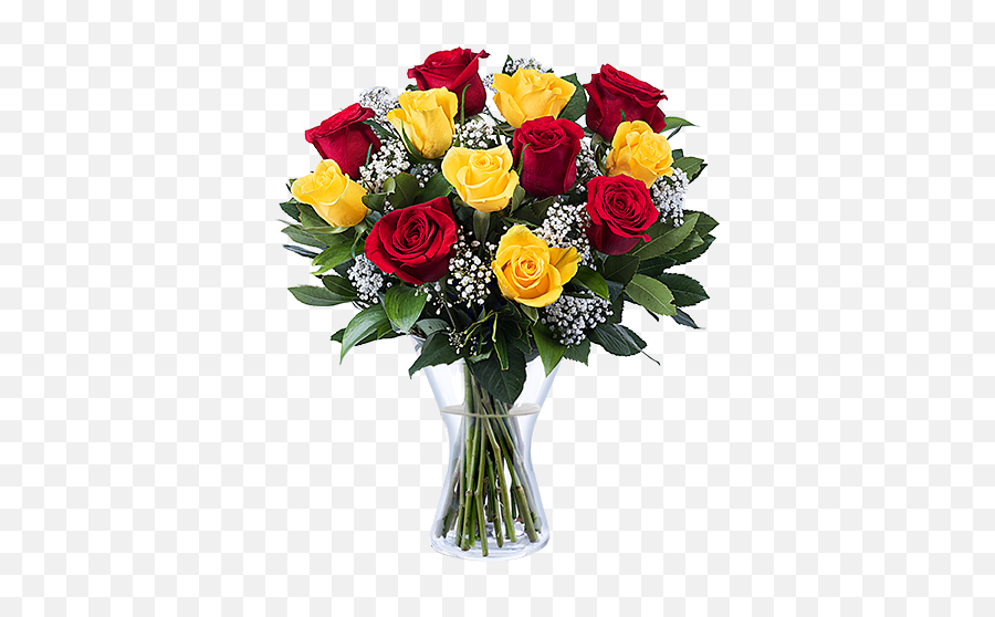 Red Rose Bouquet Png - Good Night Yellow Rose Emoji,Bouquet Of Flowers Emoji