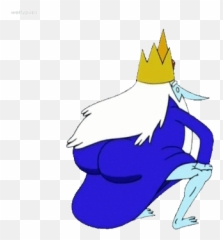 Crackers Stickers For Android Ios - Adventure Time Ice King Butt Emoji