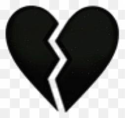 Black Broken Heart Emoji Brokenheart - Mood Sad Emoji Dp,Black Broken Heart Emoji