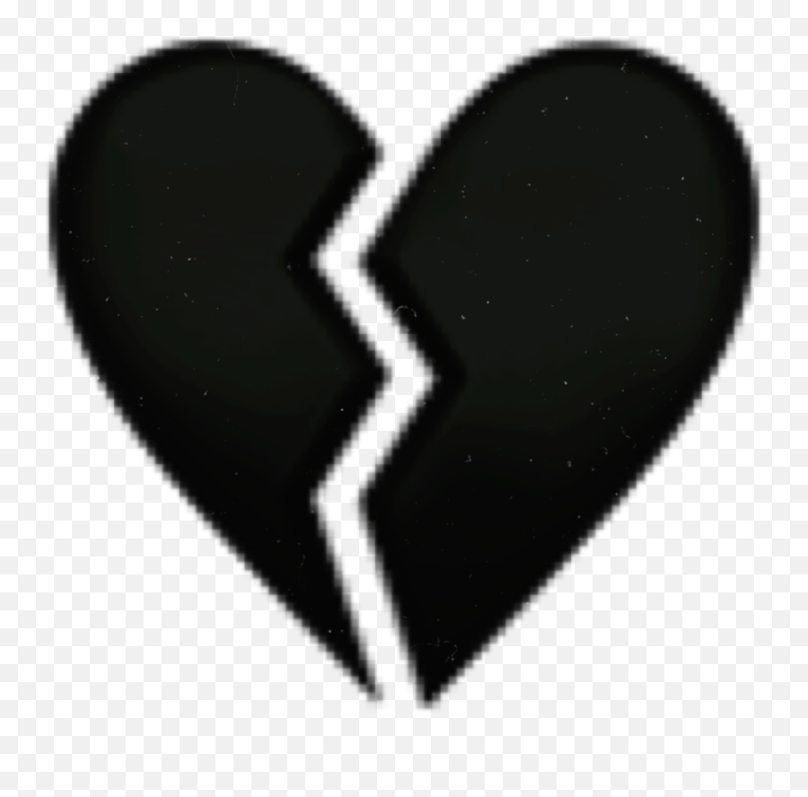 Black Broken Heart Emoji Brokenheart - Mood Sad Emoji Dp,Black Broken Heart Emoji