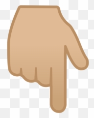 Medium - Dedo Señalando Hacia Abajo Emoji,Pointing Down Emoji
