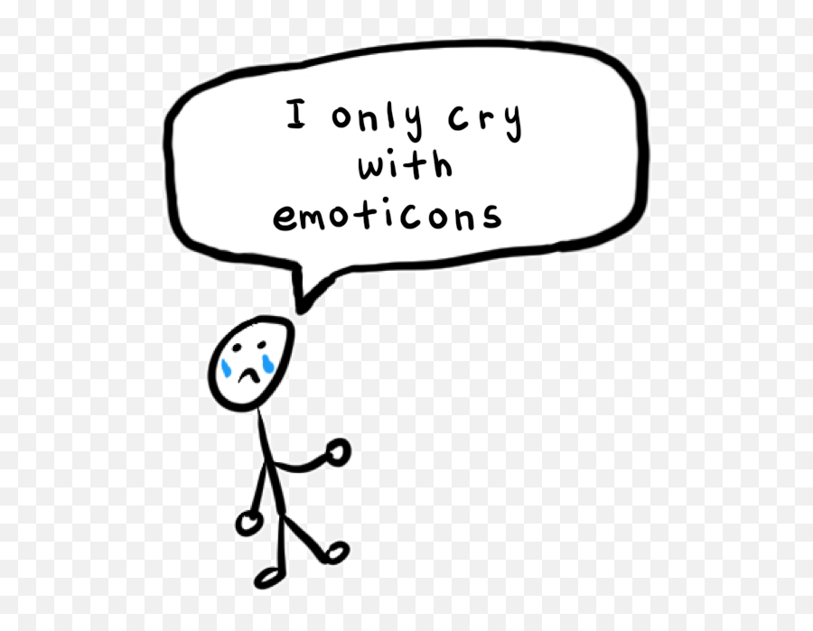 I Only Cry With Emoticons Yuvi - Cartoon Emoji,Line Emoticons