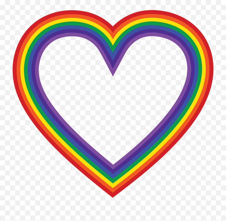 Clipart Rainbow Heart - Free Rainbow Heart Clipart Emoji,Rainbow Heart Emoji