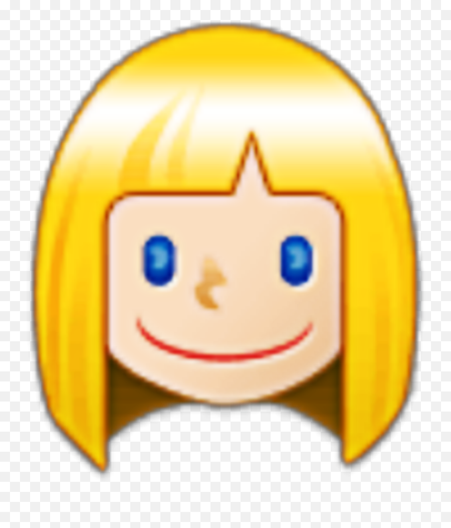 Blond Blondie Girl Emoji - Smiley,Happy Girl Emoji