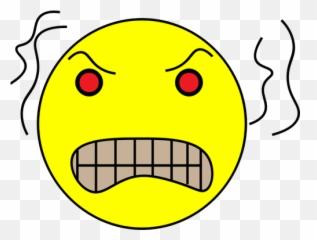 An Angry Emoticon - Clip Art Anger Face Emoji,Eyes Emoji