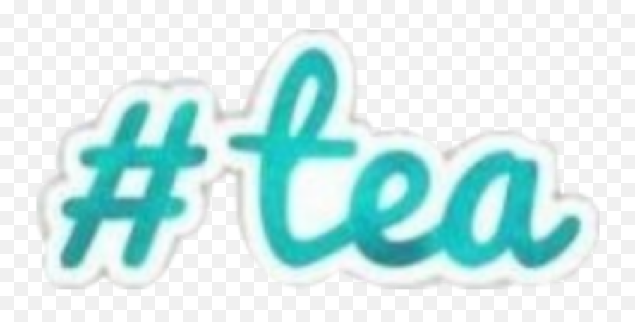 Tea Thatsthetea Thetea Sip Blue Hashtag - Calligraphy Emoji,Sip Tea Emoji