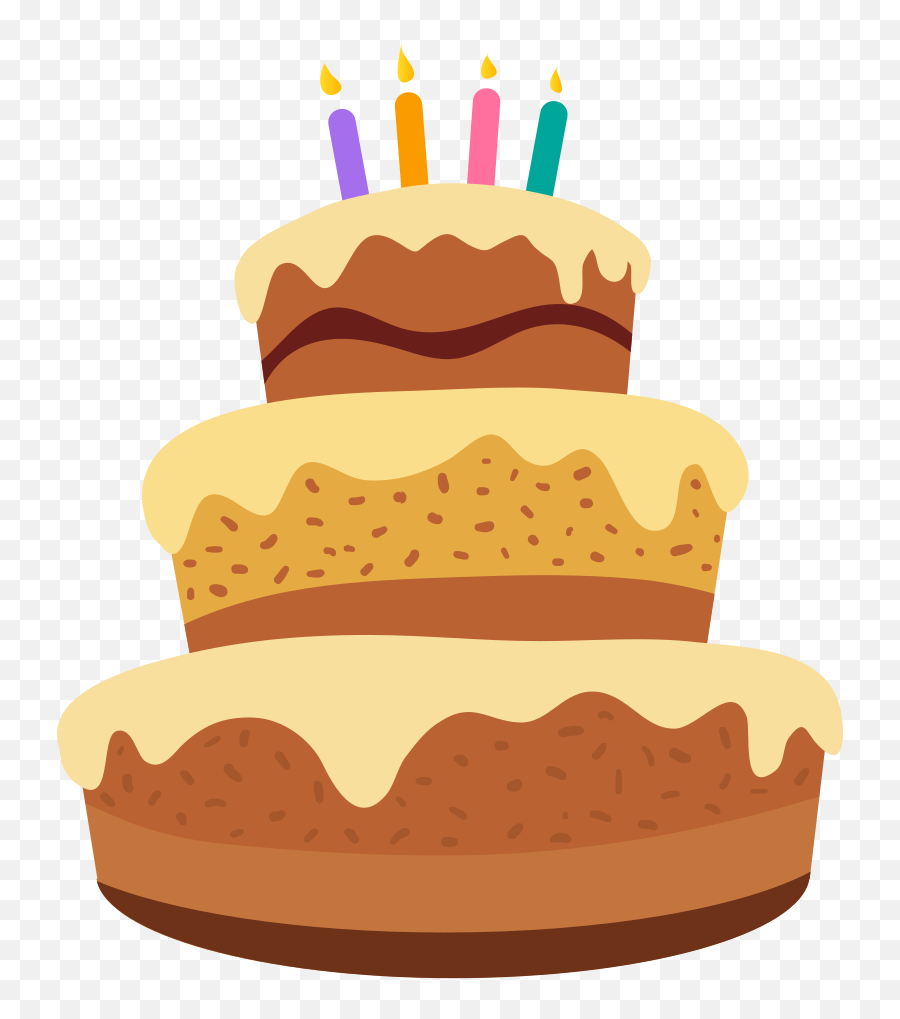 Cartoon Happy Birthday Cake - Cartoon Birthday Cake Png Emoji,Happy Birthday Emojis