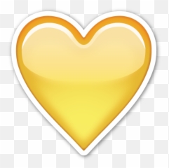 Download Yellow Heart - Emoji De Corazon Amarillo,Yellow Heart Emoji