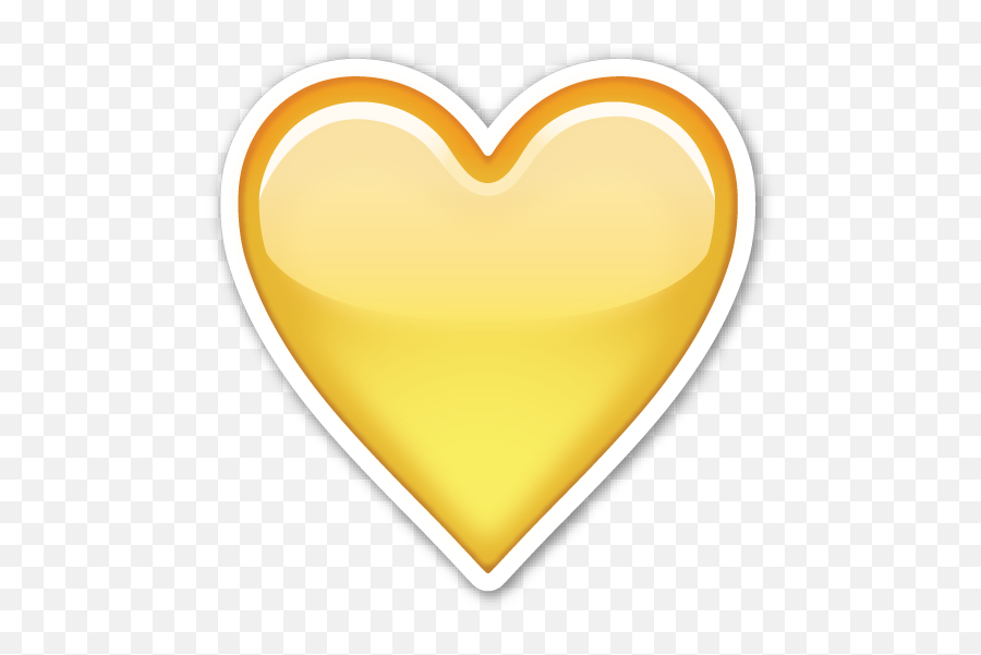 Download Yellow Heart - Emoji De Corazon Amarillo,Yellow Heart Emoji