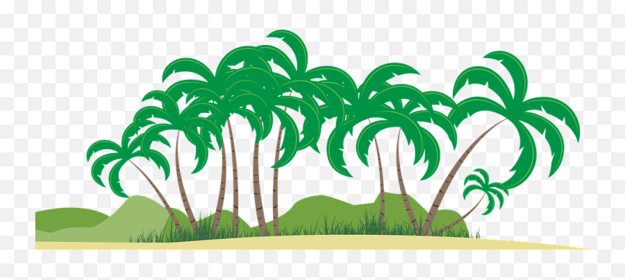 Beach Sand Palm - Illustration Emoji,Palm Tree Emoticon