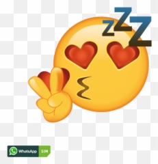 Whatsapp Smiley Kussmund - Emoji Schnarchen
