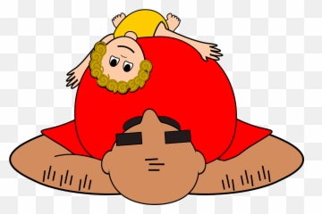 Comic Characters Grandfather Grandson - Vector Graphics Emoji