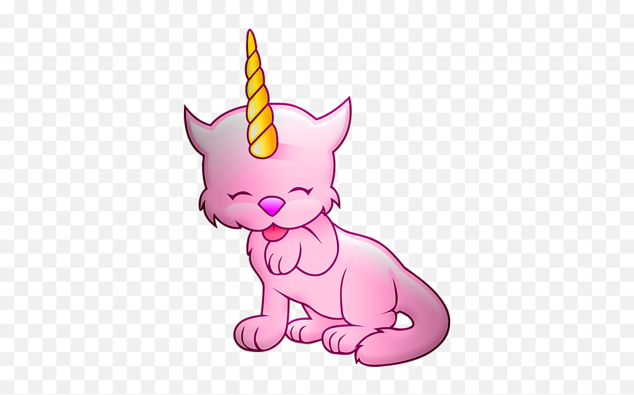 Unicorn Cat Caticorn - Unicorn Cat Coloring Pages Emoji,Unicorn Cat Emoji