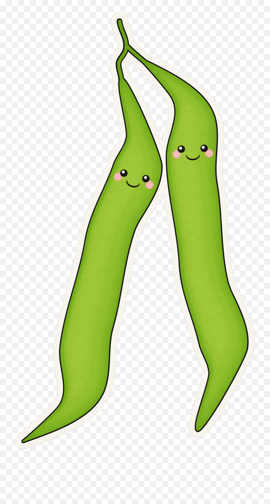 Cute Green Bean Clipart - Easy To Draw Green Bean Emoji,Green Bean Emoji