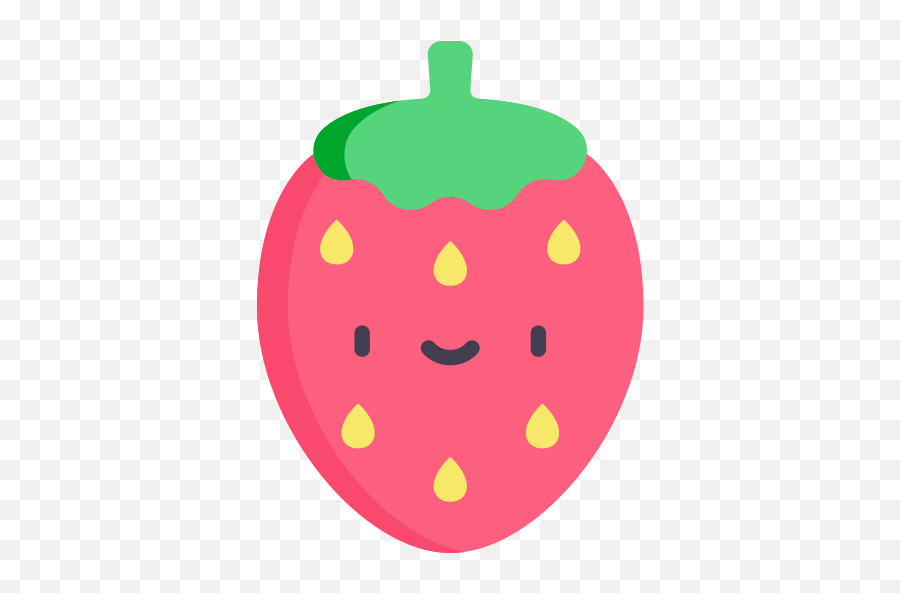 Strawberry - Circle Emoji,Strawberry Emoticon