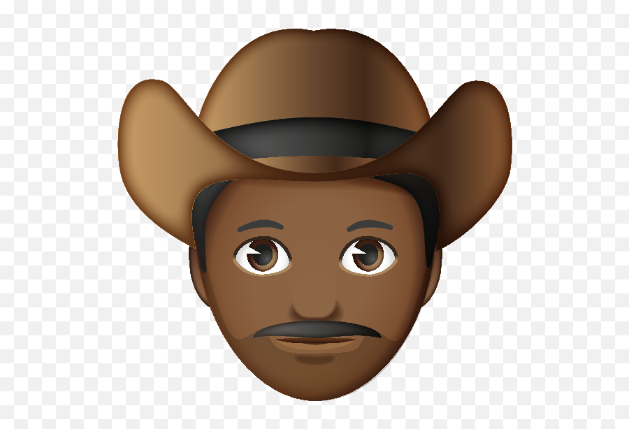 Man Wearing Cowboy Hat - Cartoon Emoji,Cowboy Hat Emoji