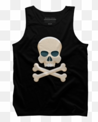 Shop Bortoniau0027s Design By Humans Collective Store - Sleeveless Shirt Emoji,Skull And Crossbones Emoji