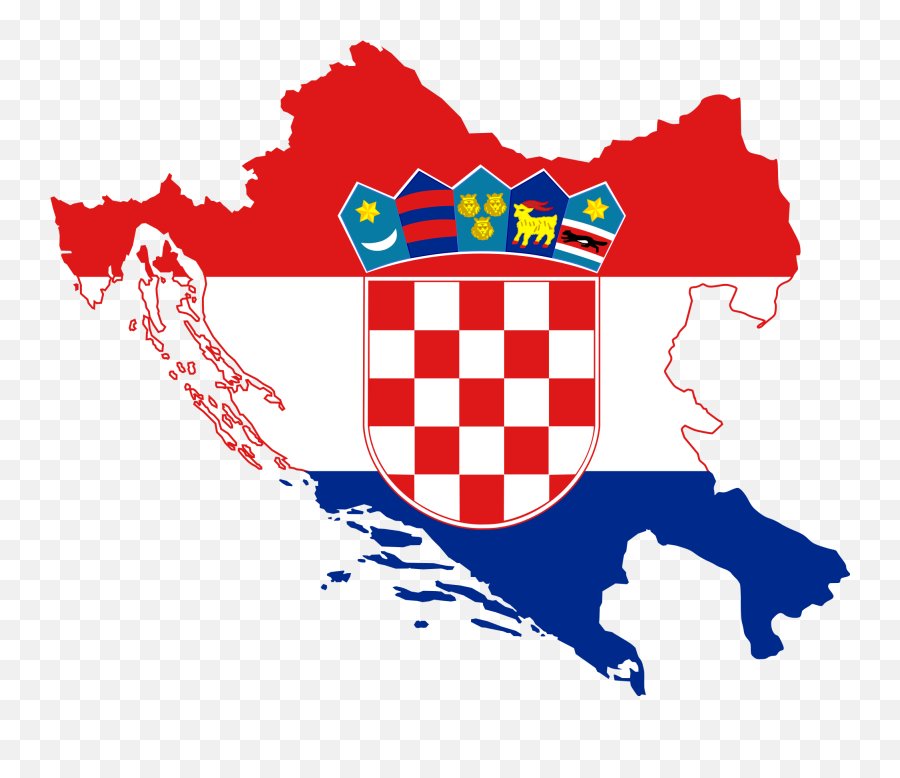 Svg Flags Serbo Croatian Transparent Png Clipart Free - Croatia Flag And Map Emoji,Croatia Flag Emoji