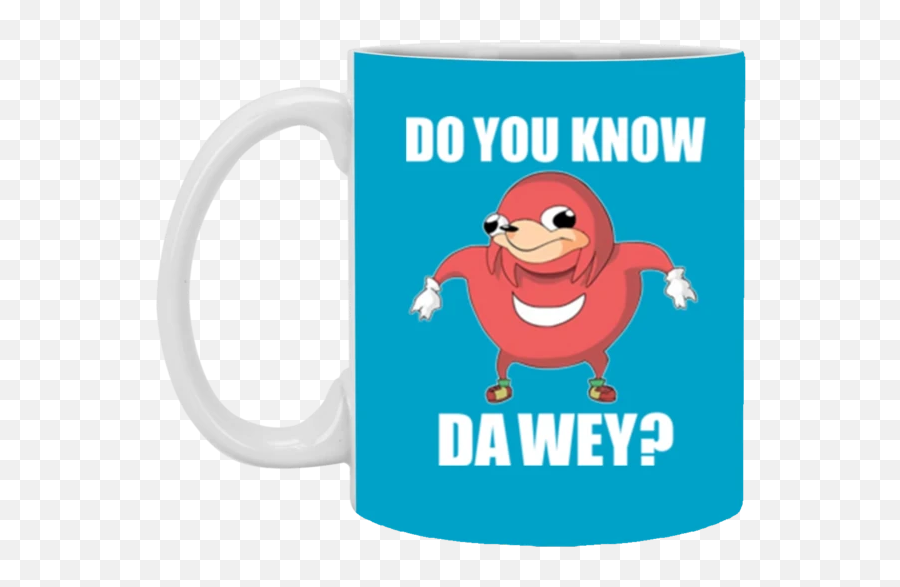 Funny Meme Mug Coffee Mug - Take My Hand If You Emoji,Ugandan Knuckles Emoji